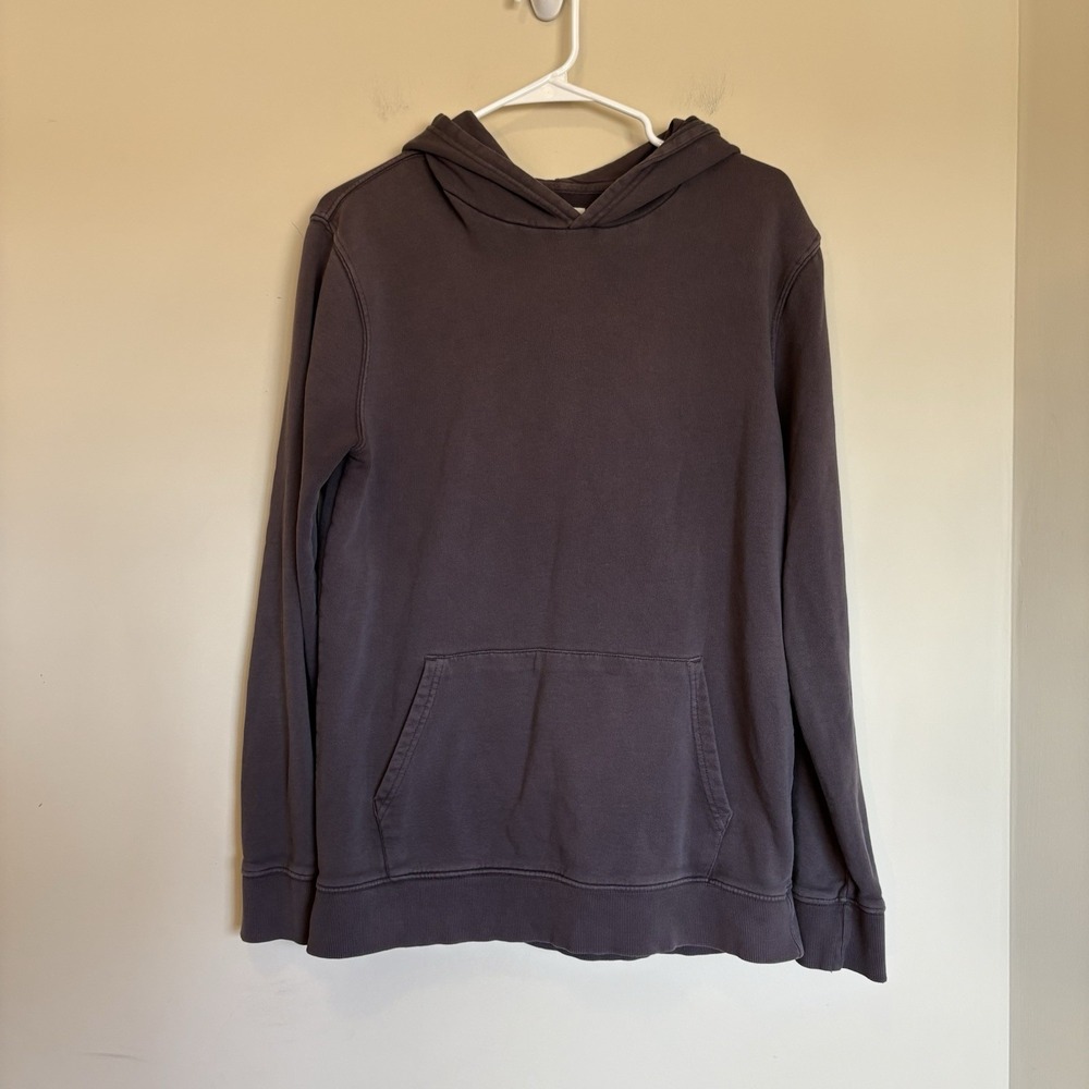 Pact Gray Pullover Hoodie Unisex Size Medium, Organic Cotton